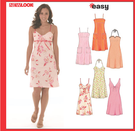 New Look 6459- Misses' Dress With Bodice Variations