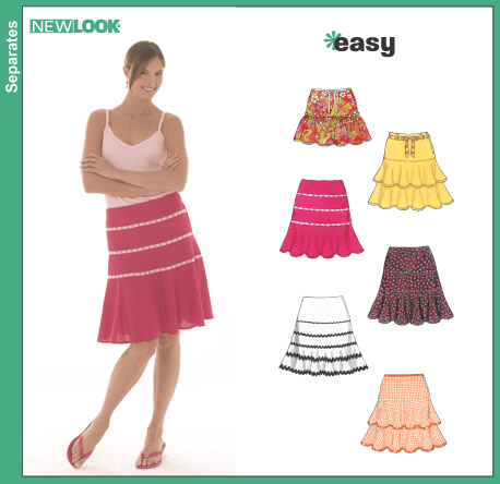New Look 6460 Misses' Skirts