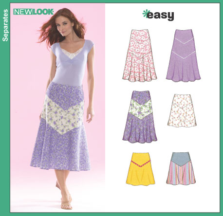 New Look 6492 Misses Skirts