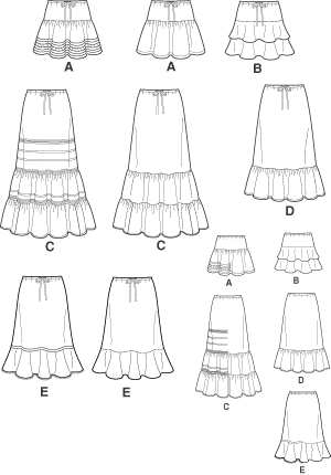 Tiered Skirt Sewing Pattern Store, 59% OFF | www.propellermadrid.com