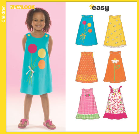 New Look 6504 Childs Dresses