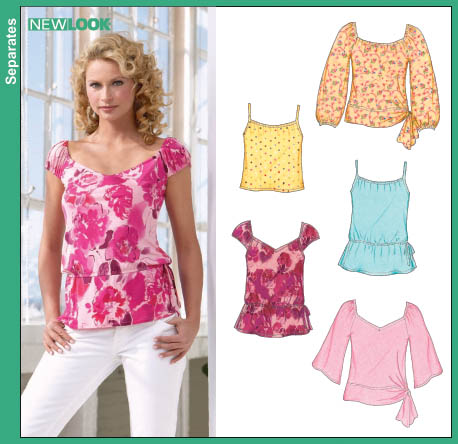 New Look New Look 6603 Misses Knit Tops & Camisoles