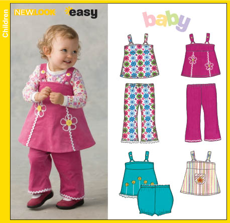 New Look 6663 Babies Jumper, Pants and Panties