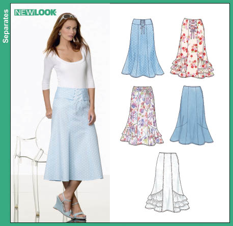 New Look 6682 Misses Skirts