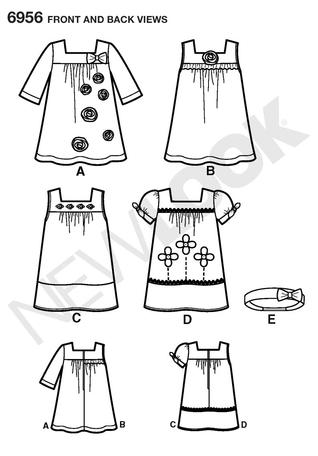 New Look 6956 Toddler Dresses