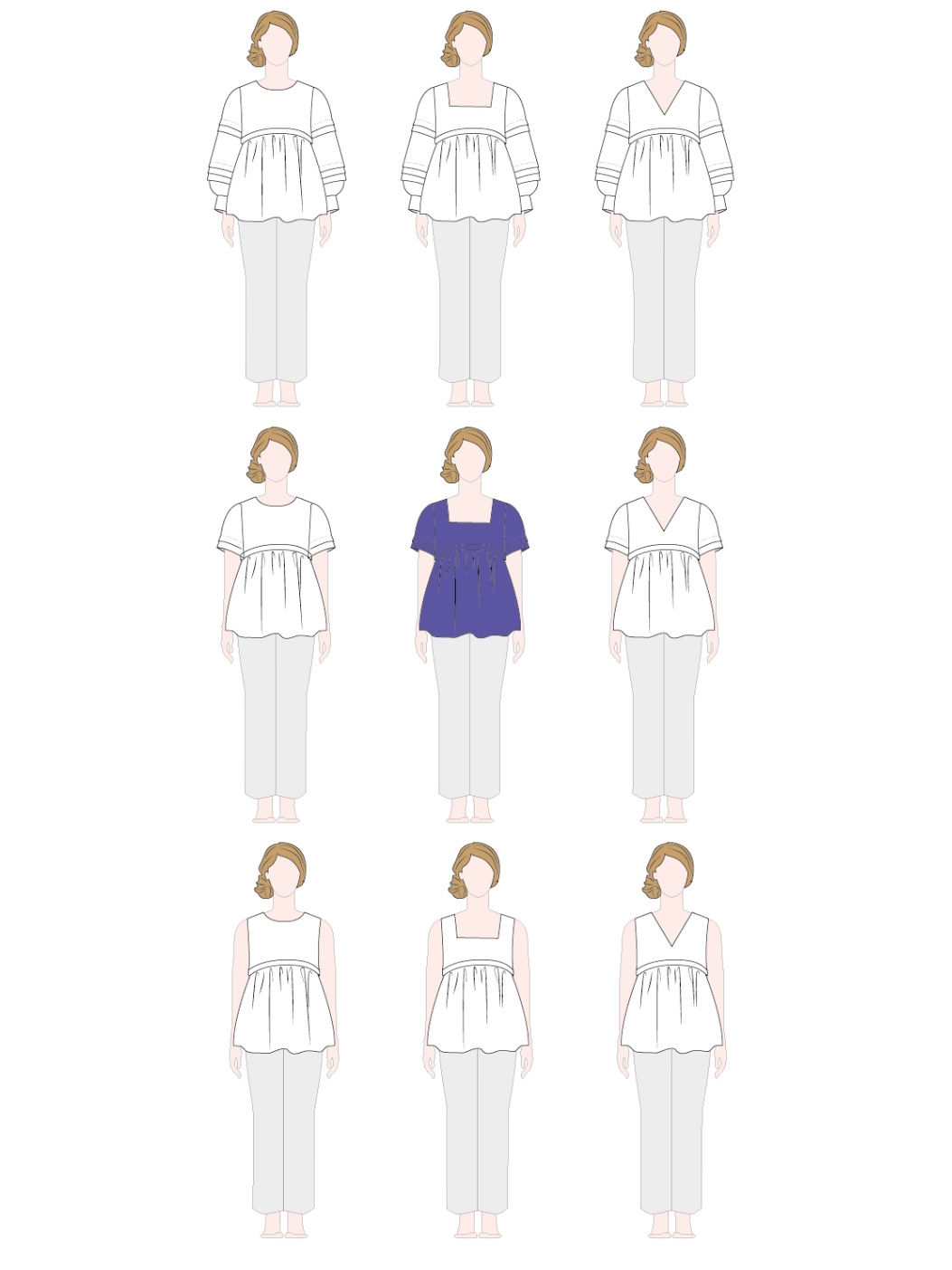 Notches Dila Blouse & Dress Downloadable Pattern