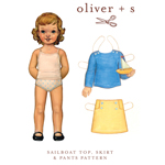 Oliver   S Sailboat Top, Skirt & Pants Digital Pattern ( Size 4-8 )