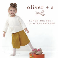 Oliver + S Lunch Box Tee and Culottes Paper Pattern (6M-4)