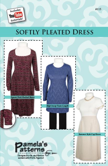 Pamela's Patterns 115 Softly Pleated Dress