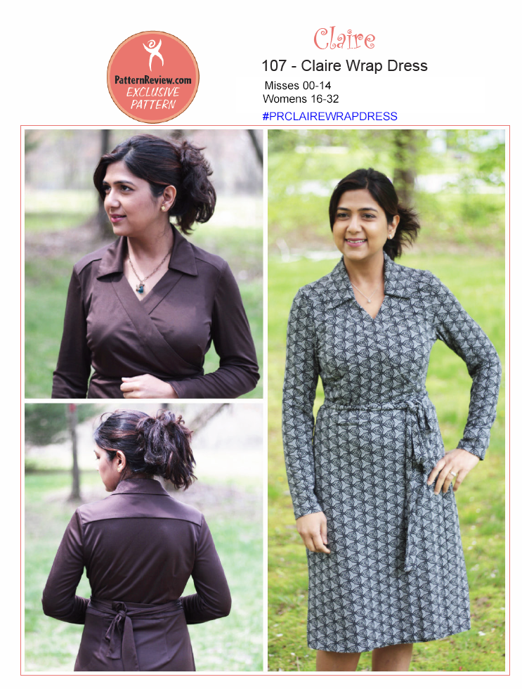 Pattern Roundup Knit Wrap Dress Patterns Threads 