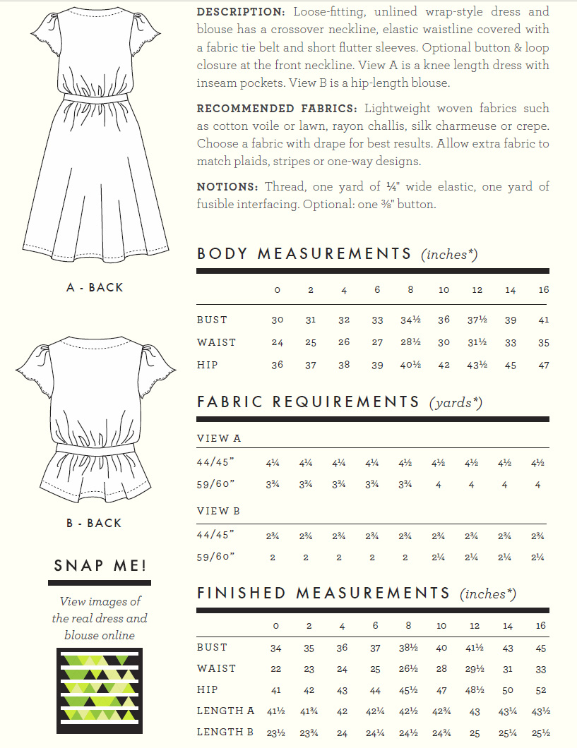 Sewaholic Patterns 1403 Yaletown Dress & Blouse