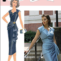 Simplicity Sewing Pattern S9793 Misses' Knit Front-Wrap Halter-Dress in Two  Lengths - Sewdirect
