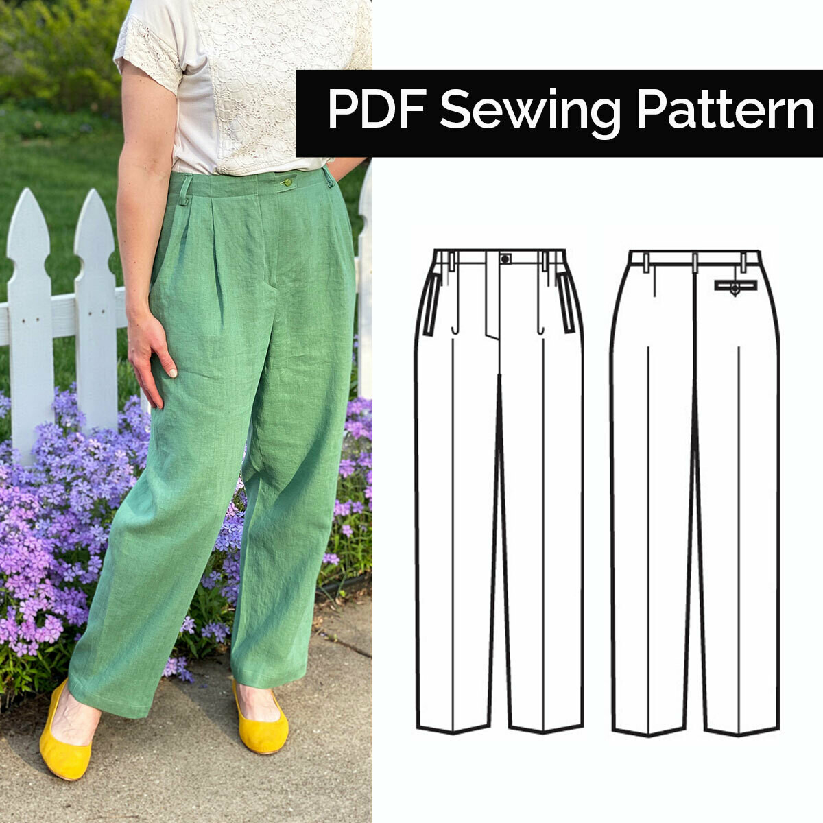 Sewing Workshop Hollywood Pants Downloadable Pattern