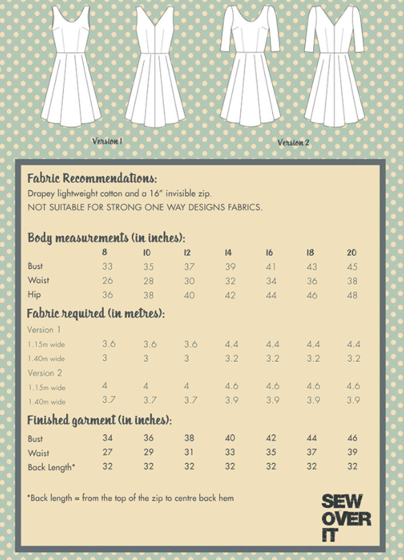 Betty Dress Sewalong No. 1: Measuring and Cutting - Sew Over It