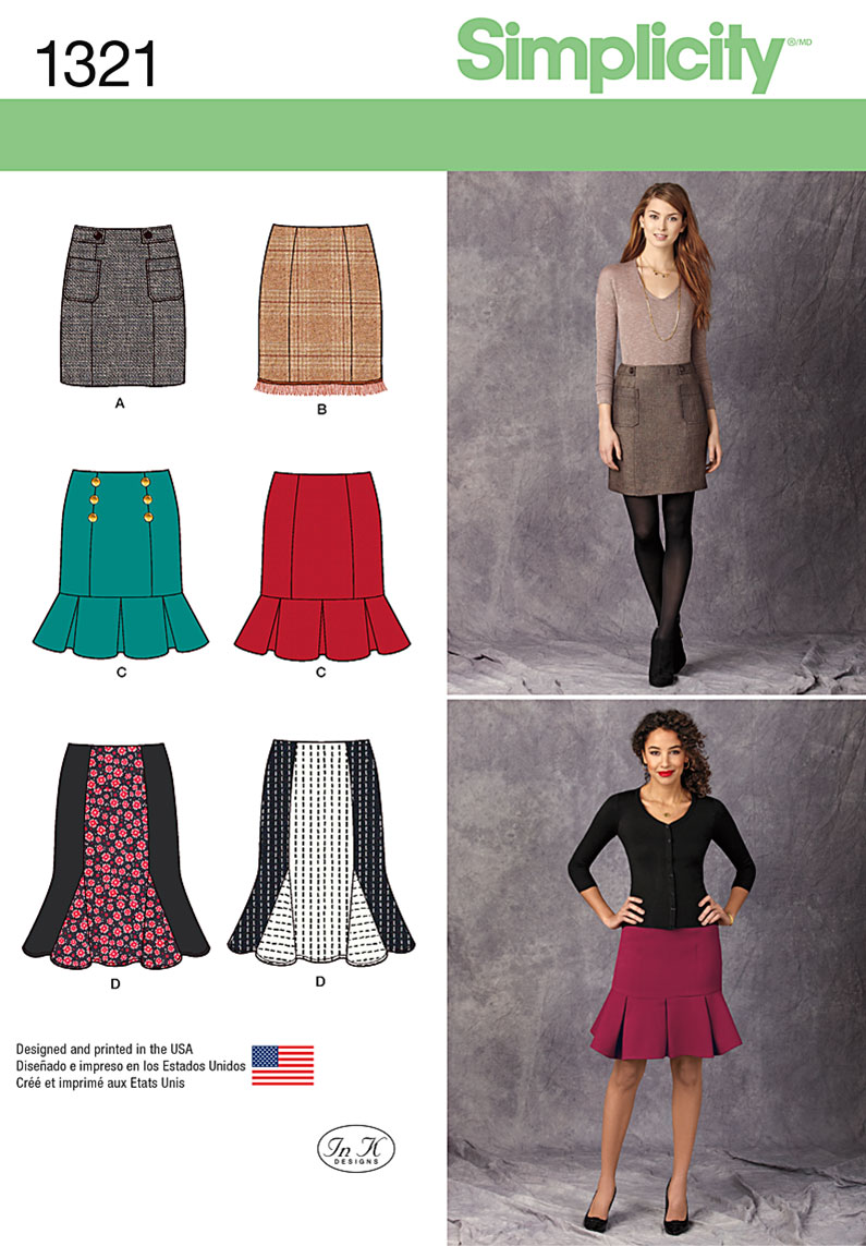 Style 2373 Pattern SIMPLICITY Full Pencil Wrap Skirt UNCUT Size 6-8-10-12-14-16 
