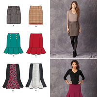 Simplicity Misses' Pencil, Flounce & Flared Skirts 1321 pattern review ...