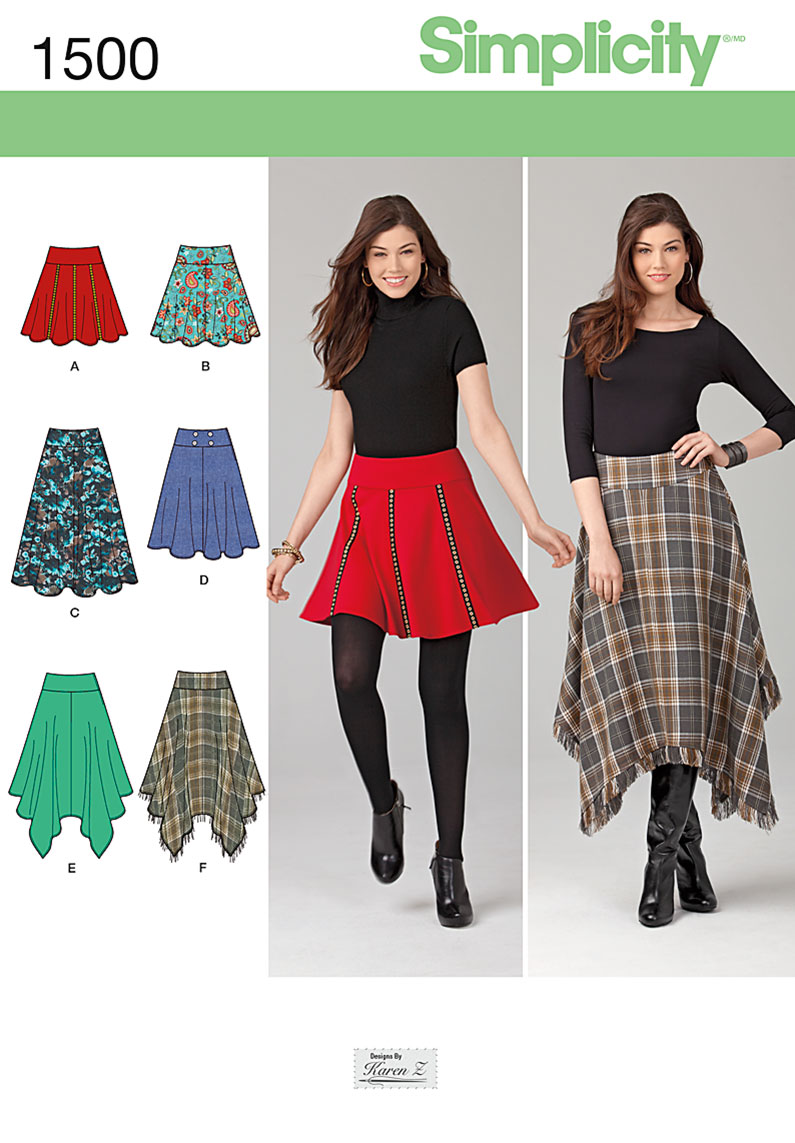 35+ Simplicity High Low Skirt Pattern - AnsarAndelka