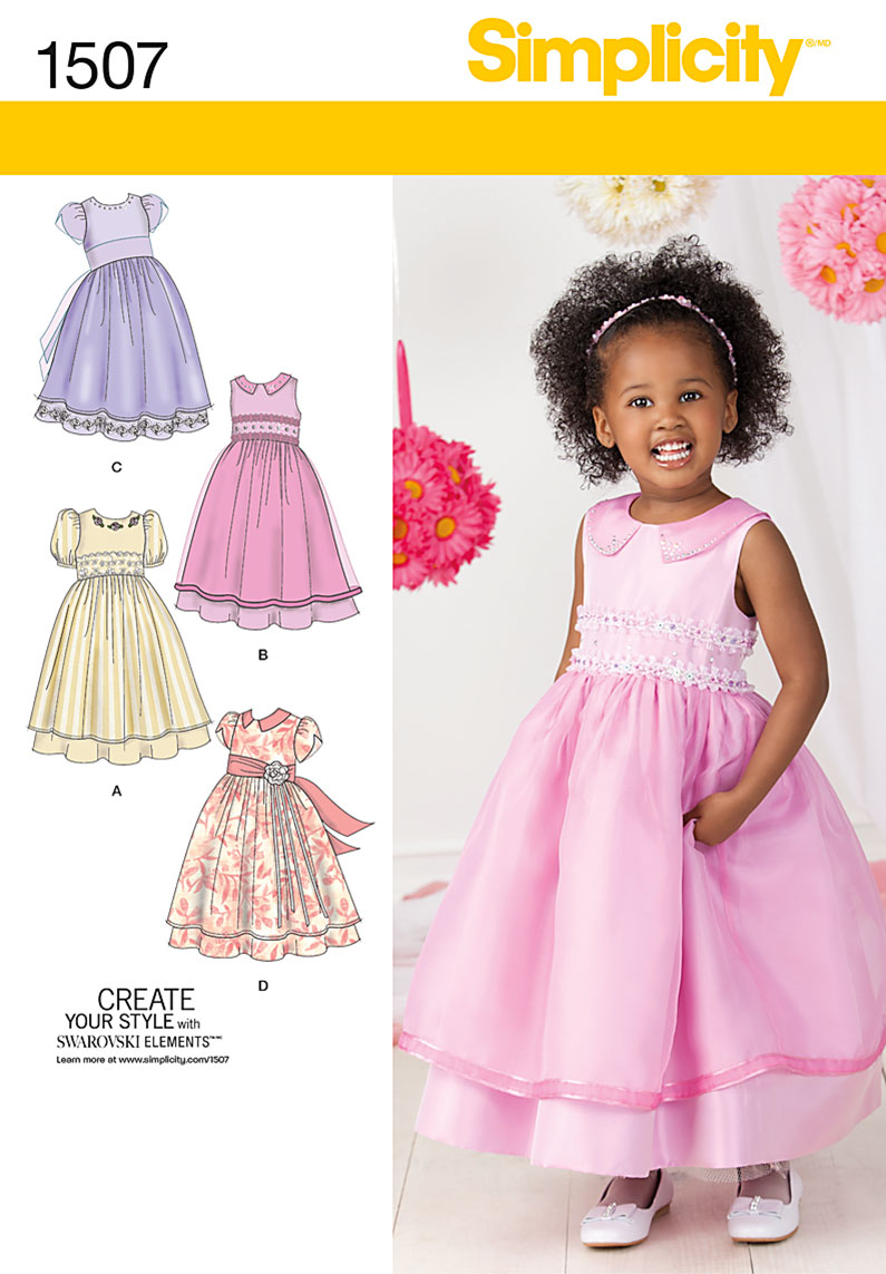 Simplicity 1507 Toddlers' and Child's Special Occasion Dress