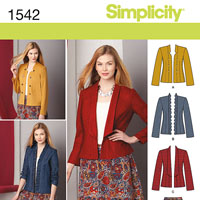 Simplicity Misses' Jacket and Skirt 1542 pattern review by sarahark