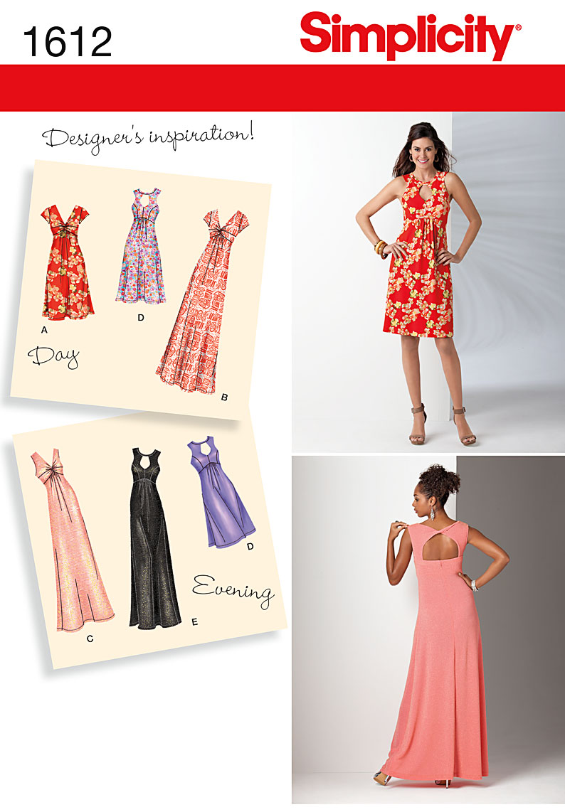 Simplicity Plus Size 20W-28W Dress Pattern, 1 Each 