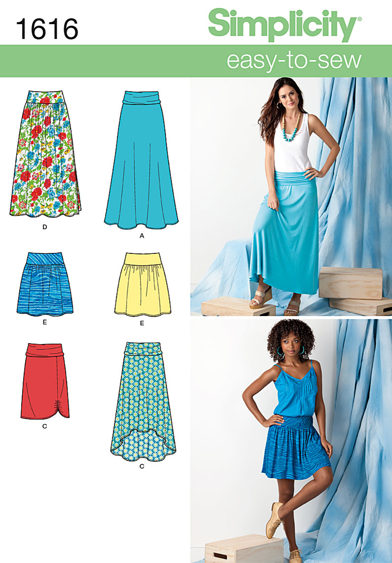 35+ Simplicity High Low Skirt Pattern - AnsarAndelka