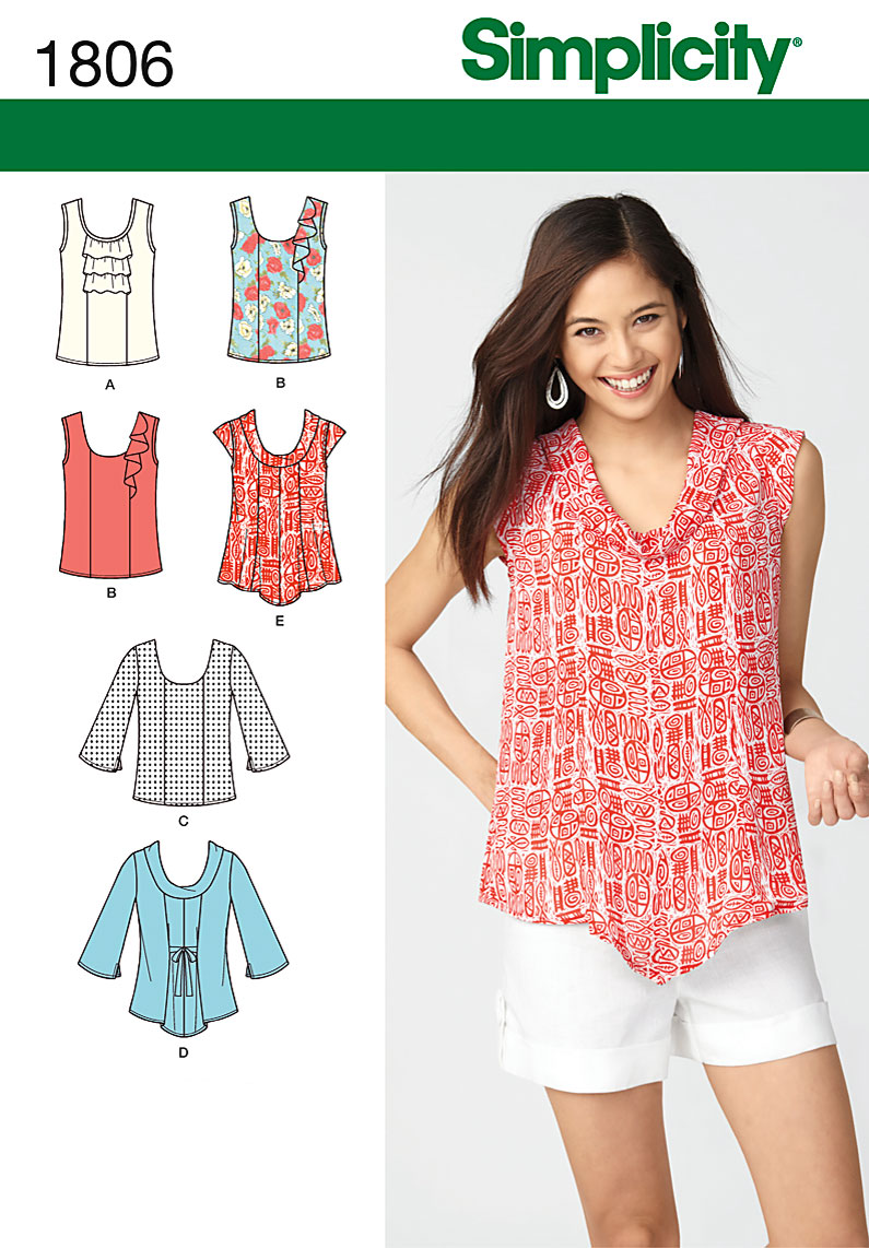 simplicity patterns tops