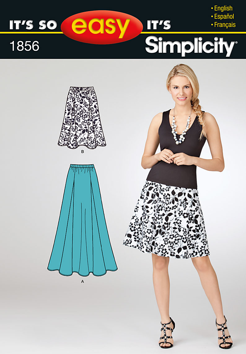 Simplicity 1856 Misses' Skirts