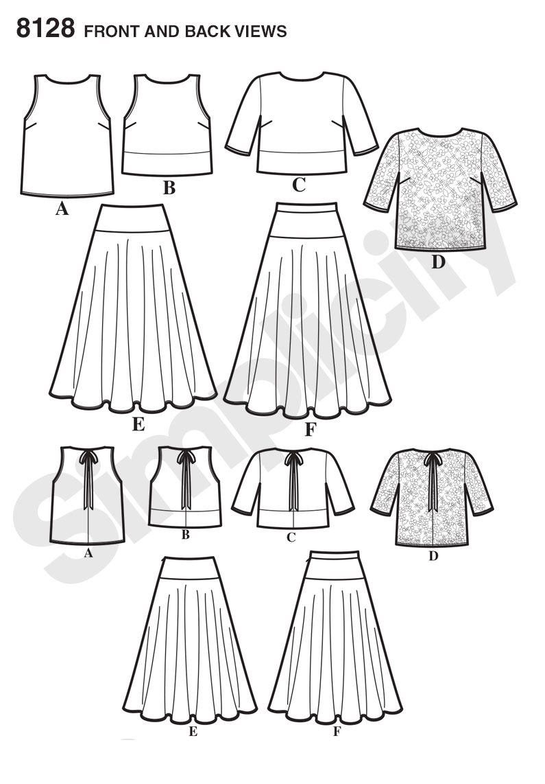 Simplicity 1132 Dress with Two Skirt Options