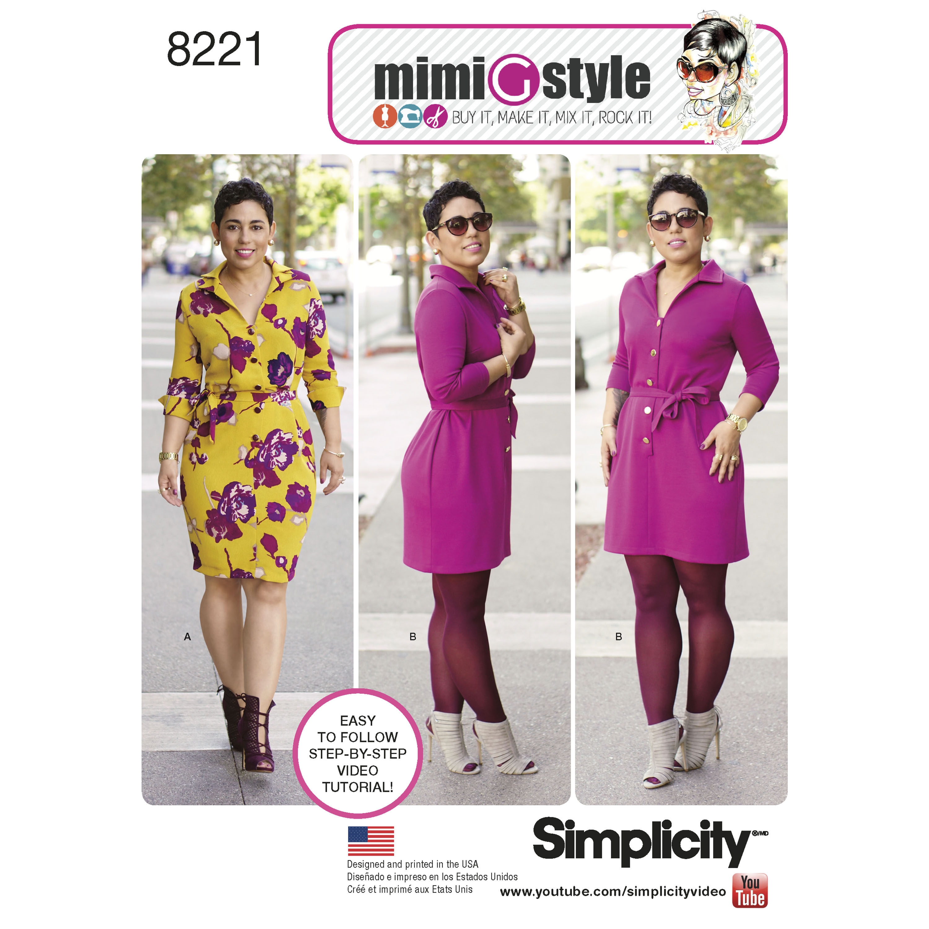 Simplicity 8221 Mimi G Style Dress for Miss and Plus Sizes