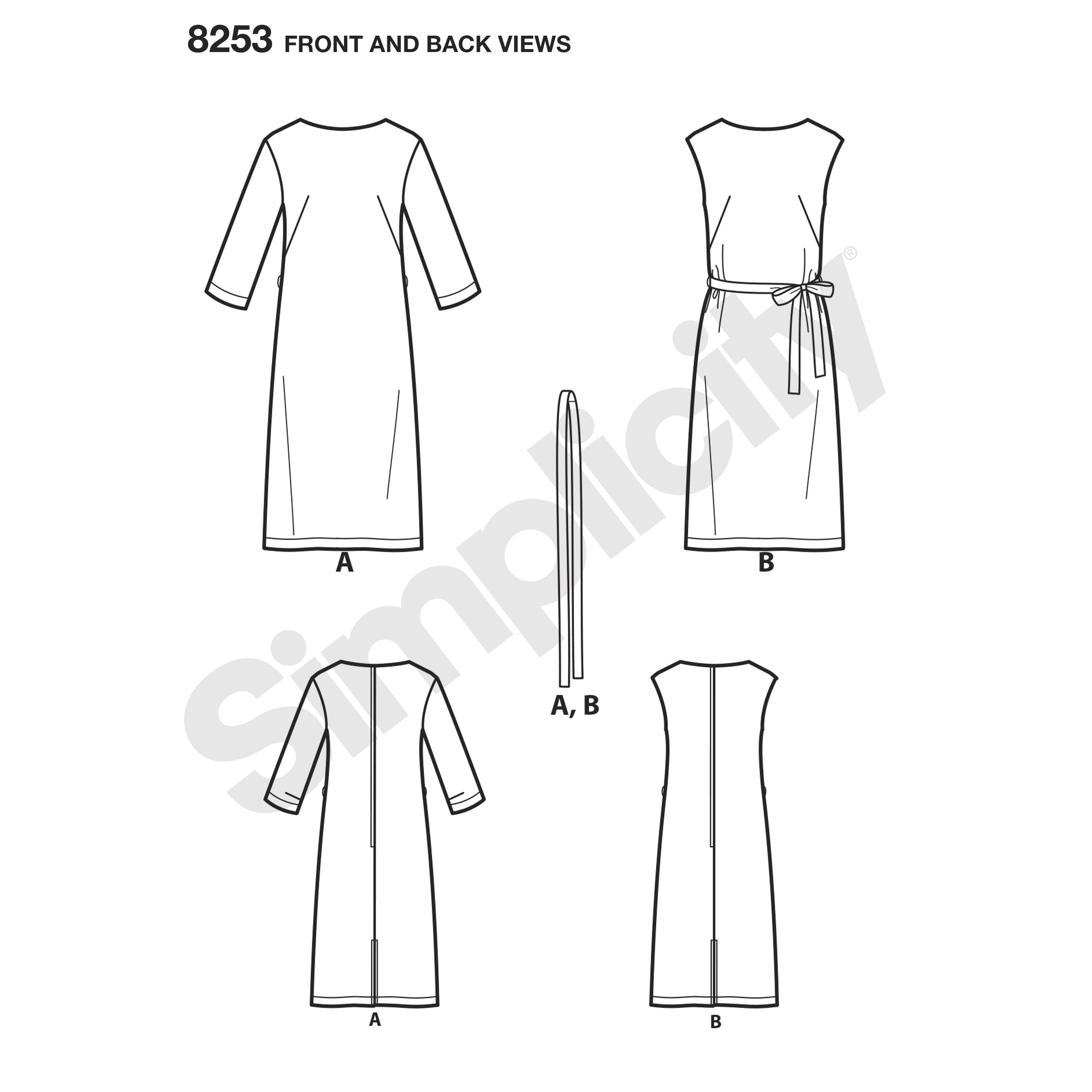 Simplicity Simplicity Pattern 8253 Misses' Vintage 1960's Jiffy Dresses