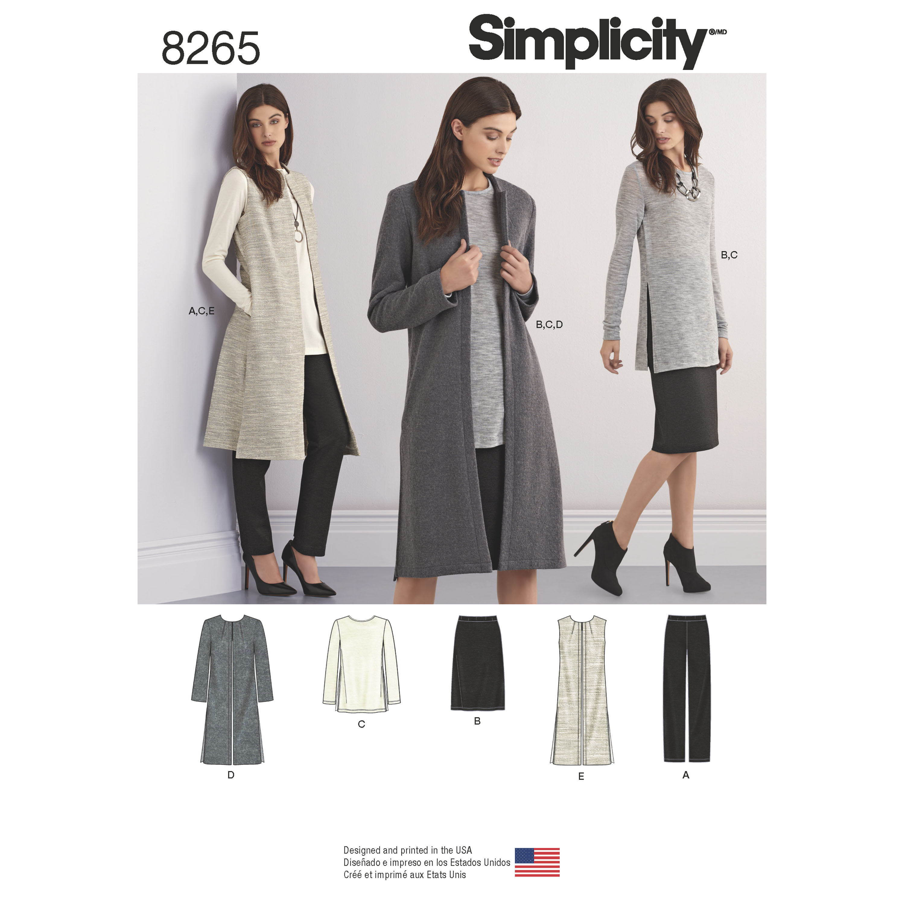 Simplicity Sewing Pattern 2263 Misses' and Miss Petite Sportswear, K5  (8-10-12-14-16) : : Home