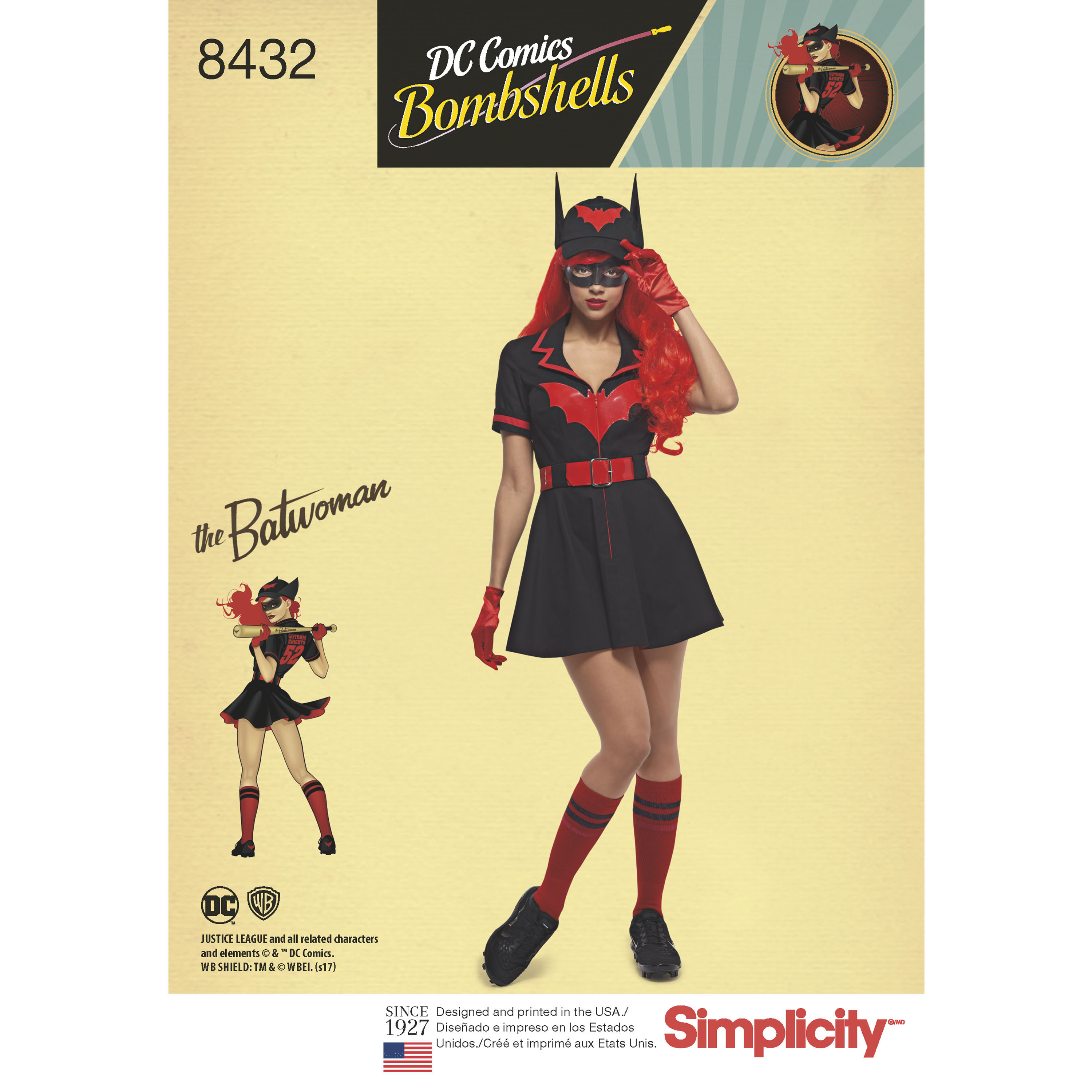 SIMPLICITY DC BOMBSHELLS OOP 1940's Batgirl/Batwoman/Wonder Woman/Black Canary 