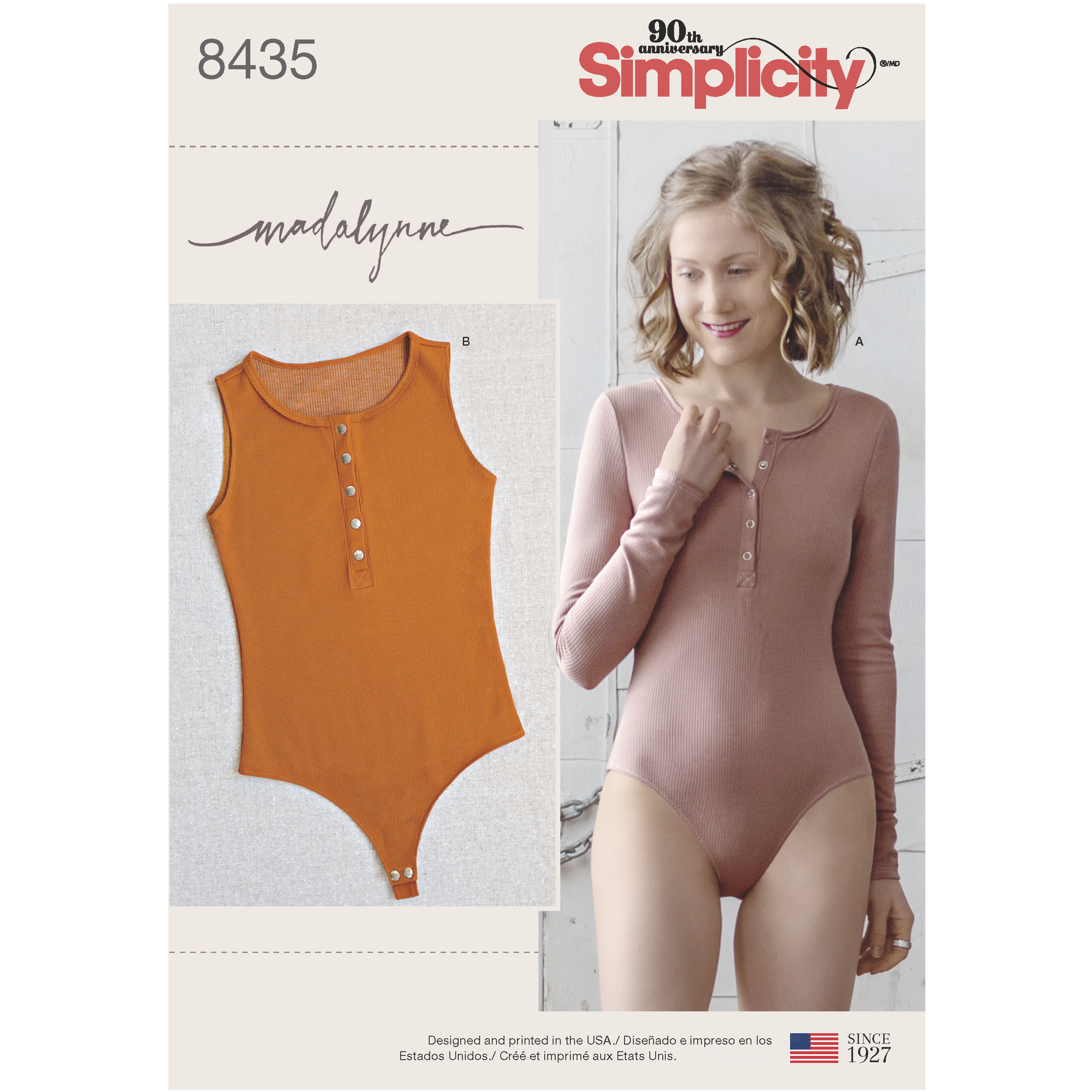 Simplicity 8435 Misses' Knit Bodysuit