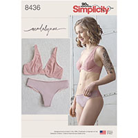 Simplicity Misses' Plunge Bra and Panties 8436 pattern review by Rsadowski
