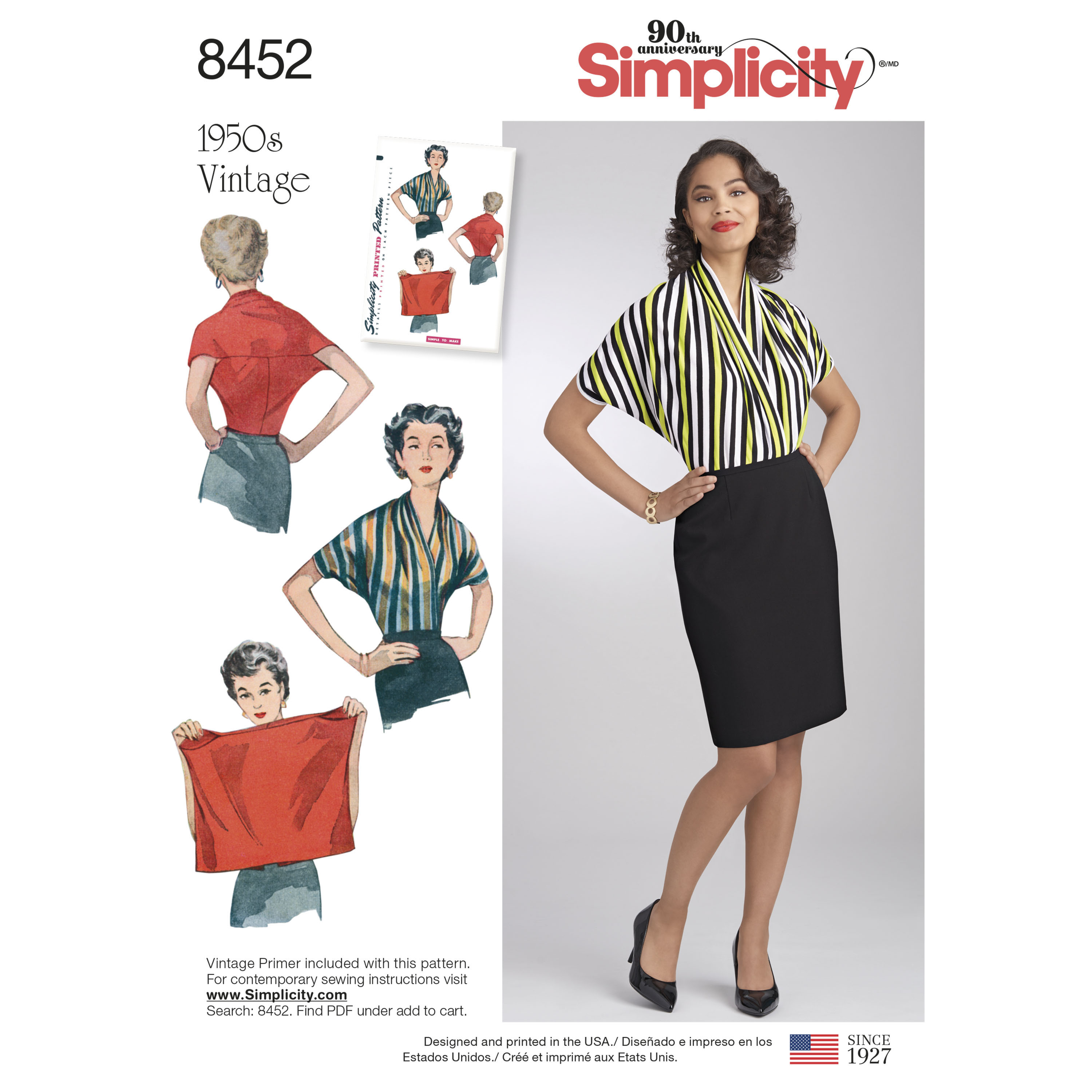 Simplicity Sewing Pattern 8452 Misses De Colección De Punto Camisa Blusa