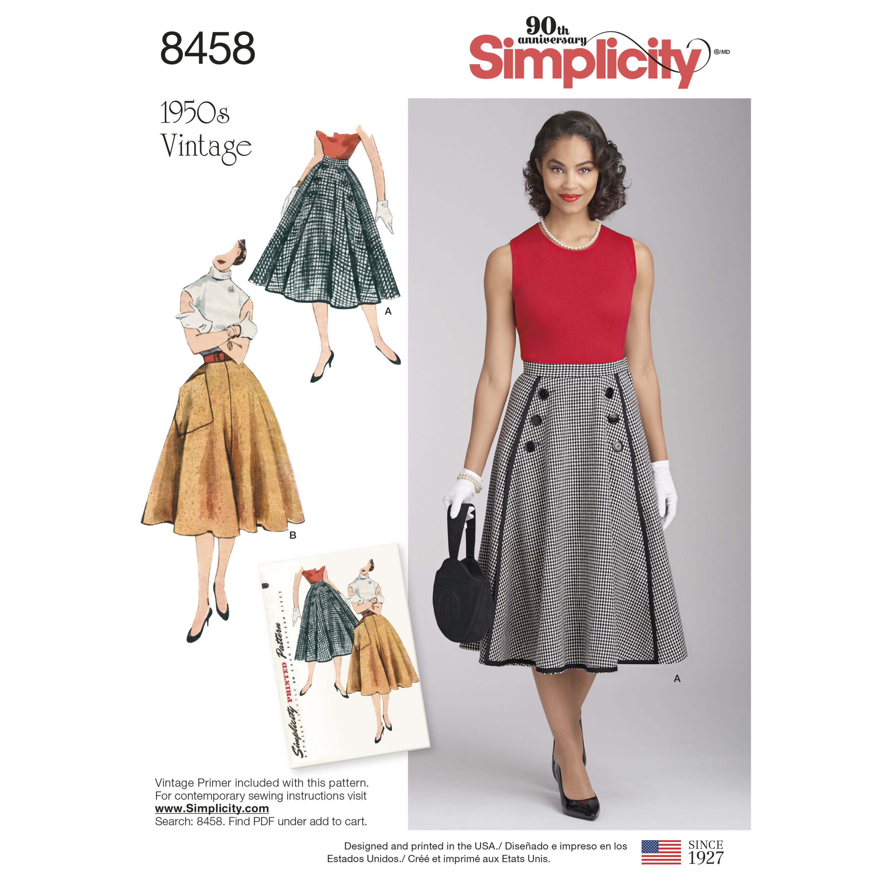 E-pattern 1950s Leslie Skirt Pattern Sizes | ubicaciondepersonas.cdmx ...