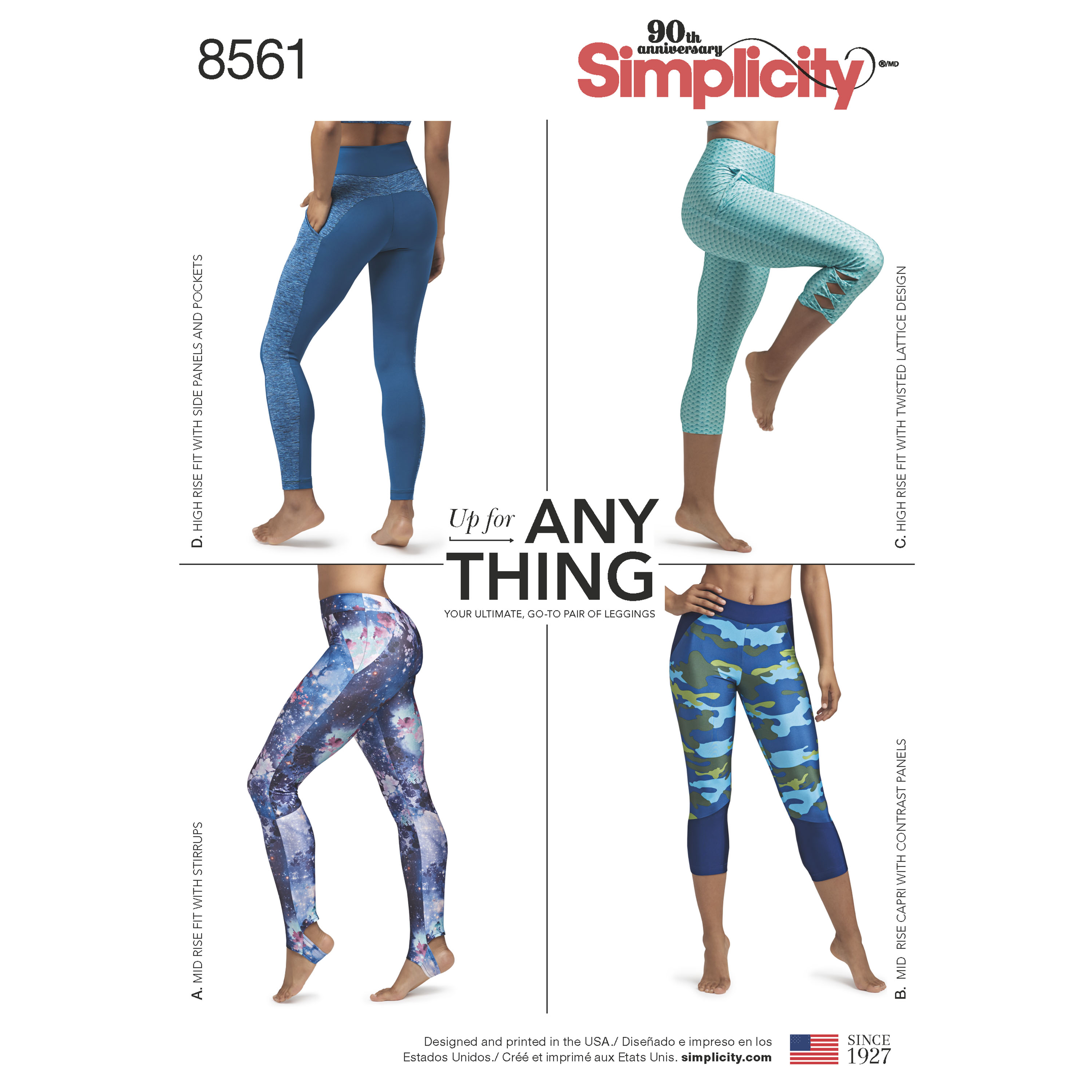 Simplicity Simplicity Pattern 8561 Misses' and Women's Leggings