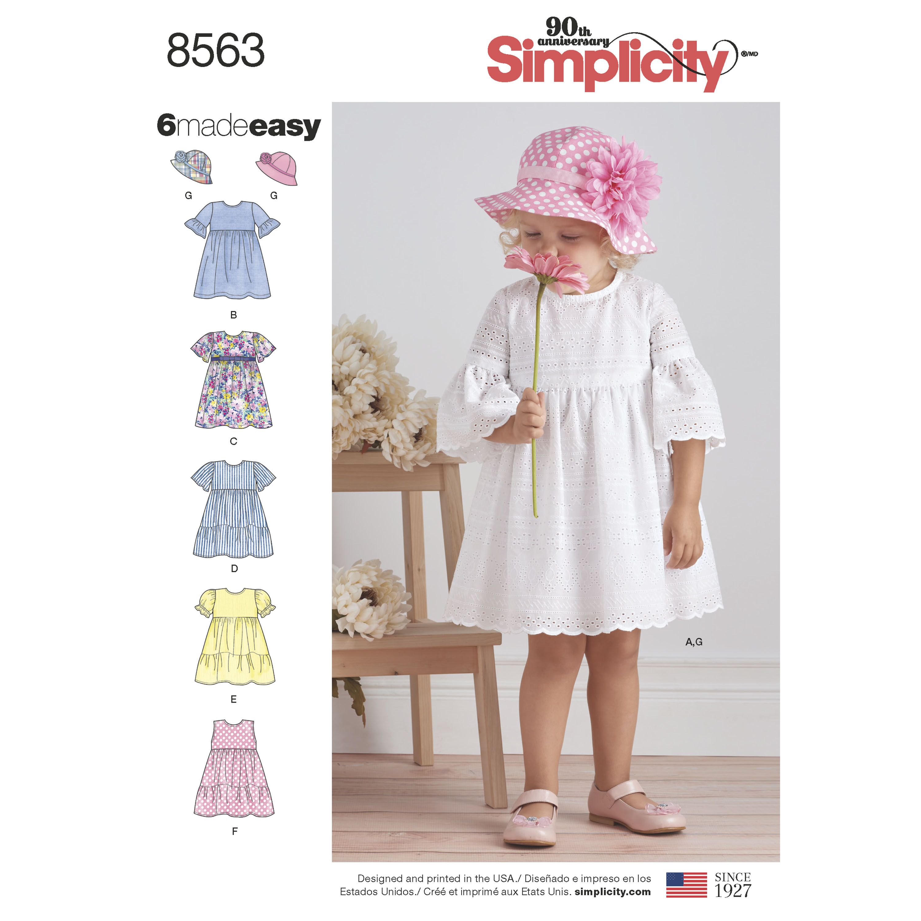 Simplicity Simplicity Pattern 8563 Toddler Dresses And Hat