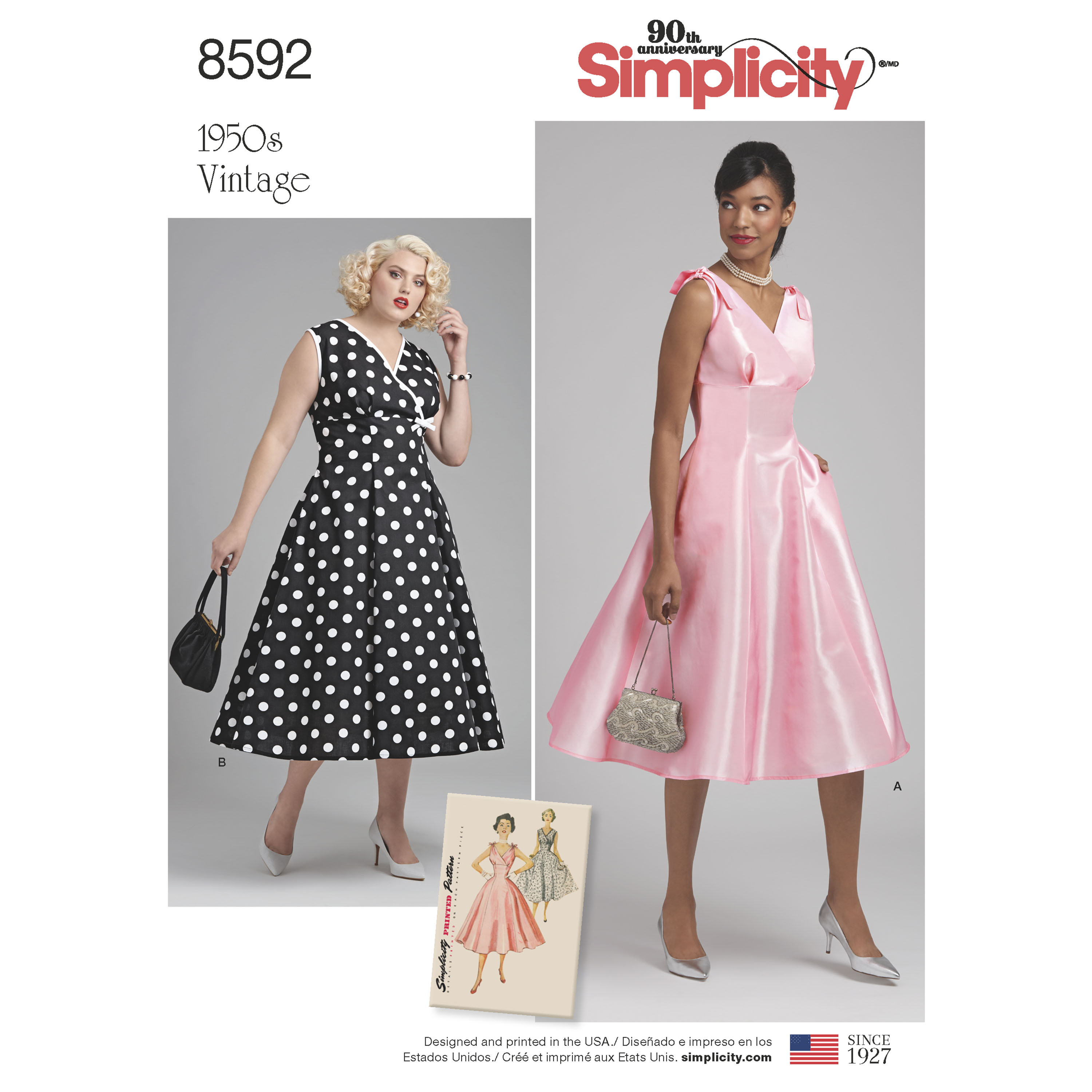 Sizes 6-28W UPick SIMPLICITY VINTAGE 1950s SERIES Misses Retro Sewing Patterns 