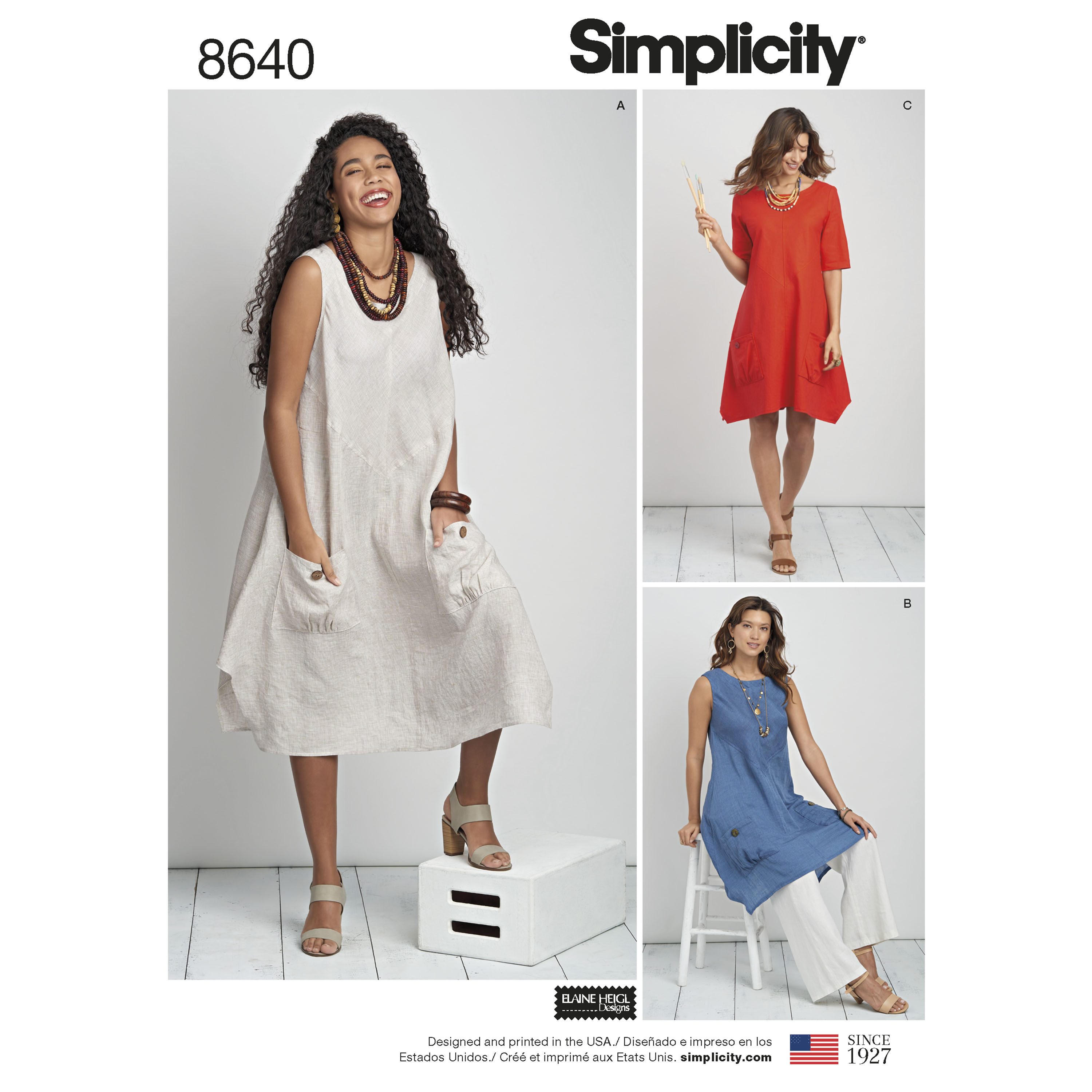 Sewing Pattern for Misses' and Women's Tunic Tops, Simplicity