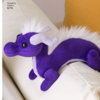 simplicity pattern 8715 stuffed dragons