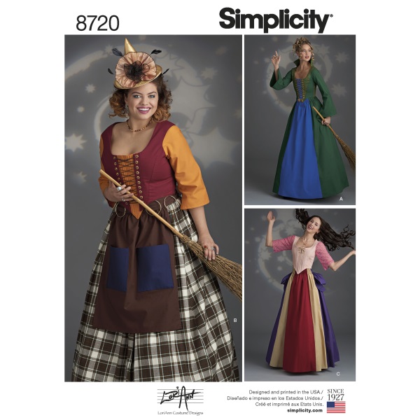 Simplicity 8720 Misses' Costumes