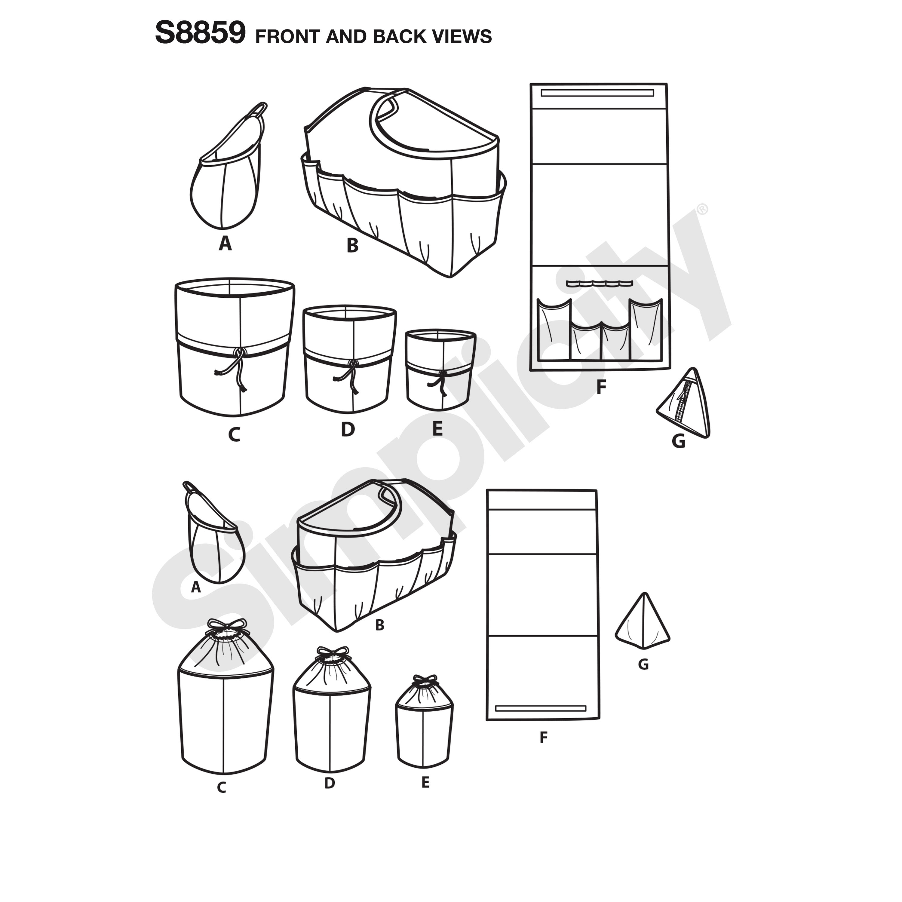 Simplicity 8859 Organizers