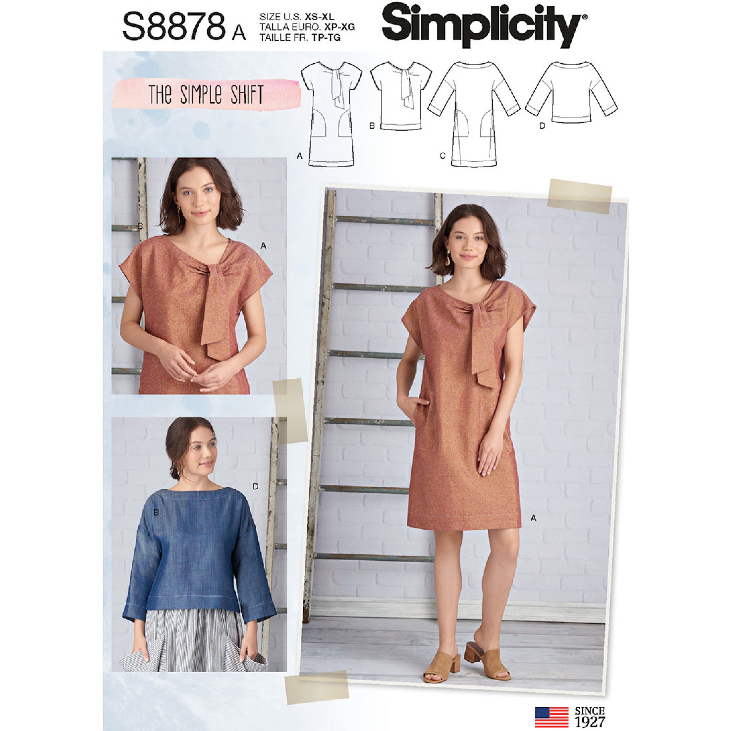 Simplicity 8878 Misses' Dresses And Tops