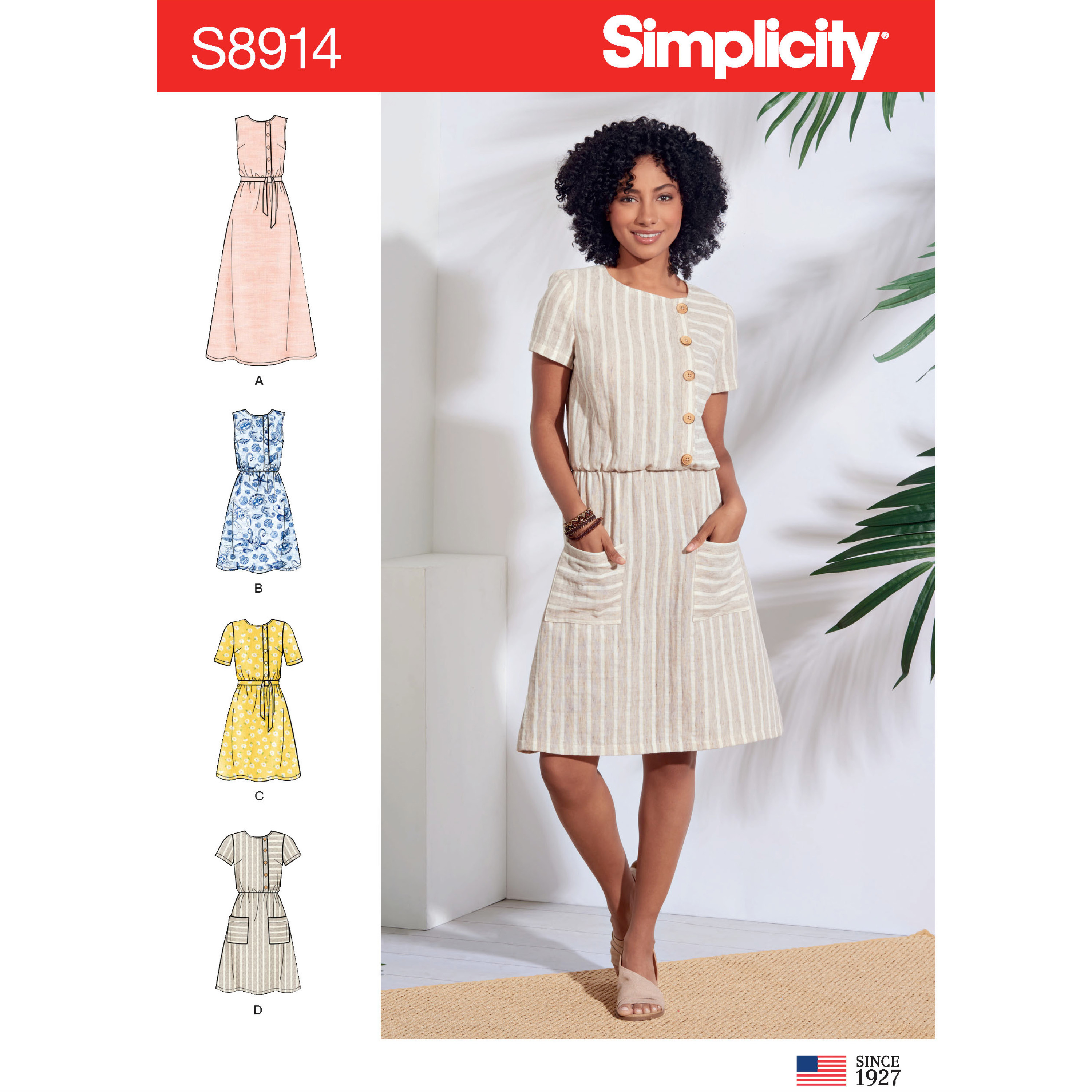 Simplicity 8914 Sewing Pattern Vintage CUT