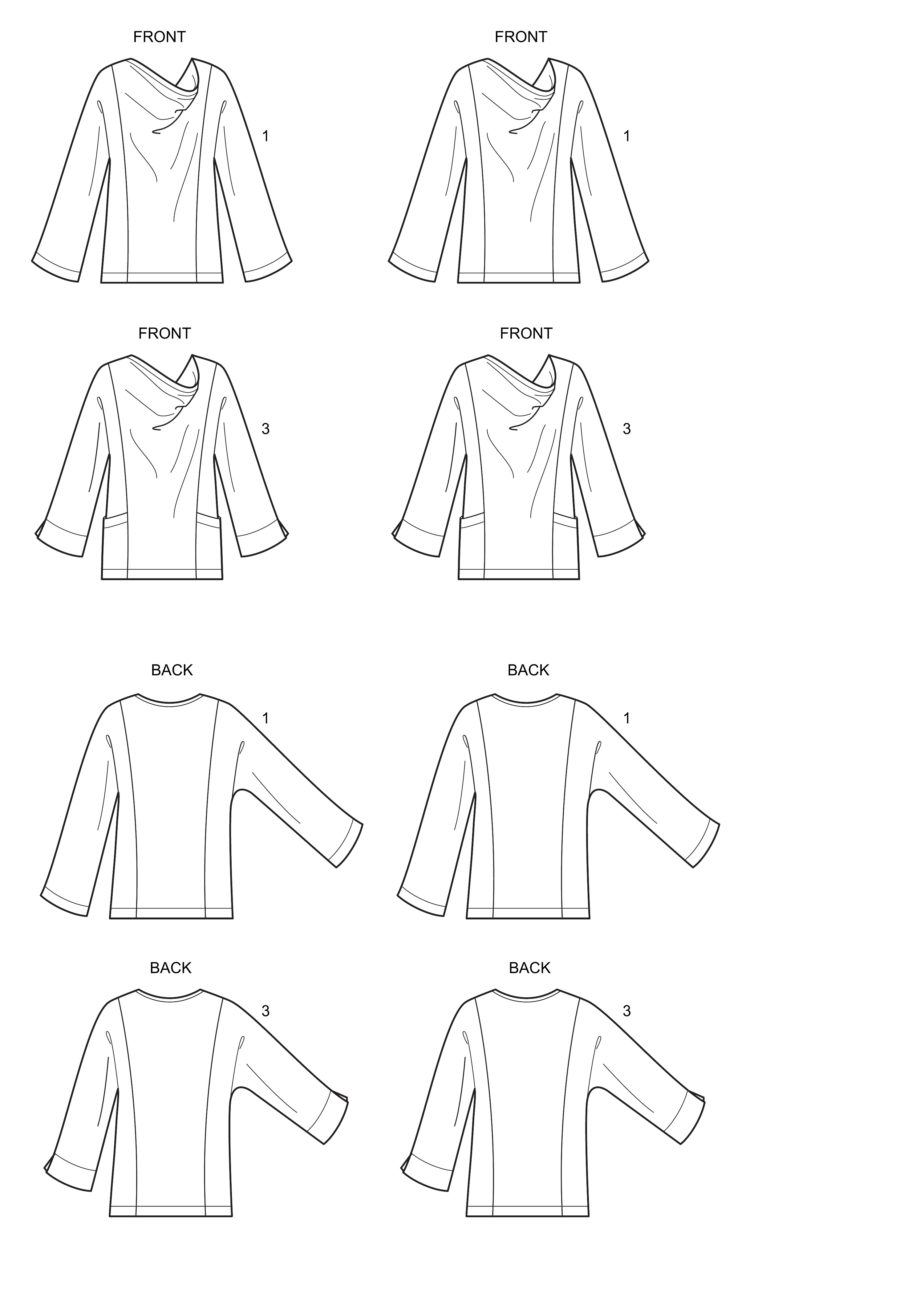Simplicity 8991 Misses' Tops and Jacket with Pattern Hacking Options