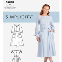Simplicity Simplicity 9040 Misses' Dresses With Neckline, Sleeve & Leng ...