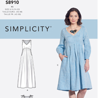 Simplicity 8910 Misses' Dress pattern review by Sew Impatient
