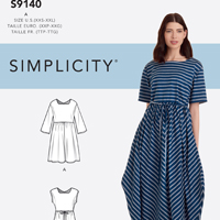 Simplicity Misses' Relaxed Pullover Dress 9140 pattern review by