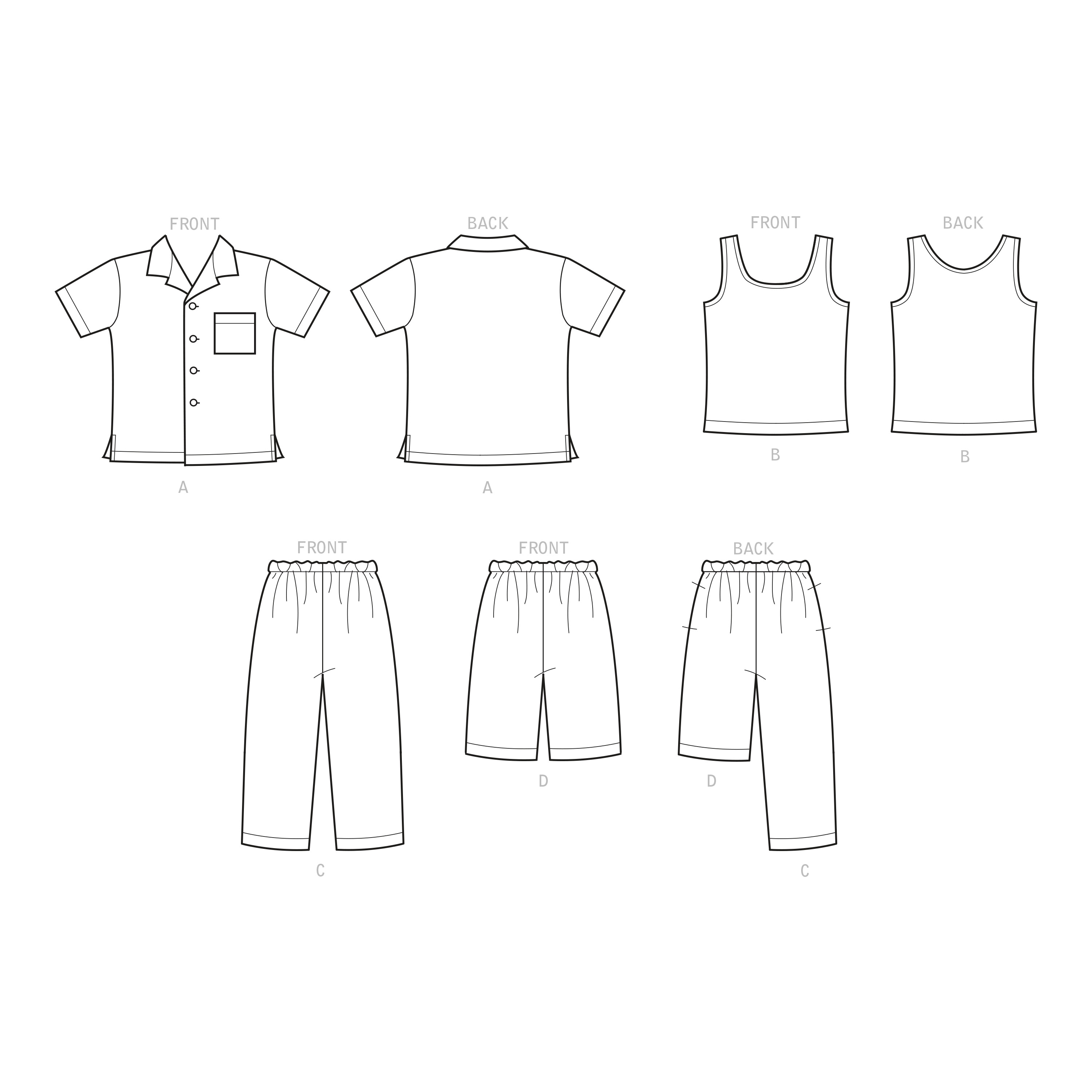 年末のプロモーション大特価！ Simplicity 9155 Pants & Tops Boys' 裁縫材料
